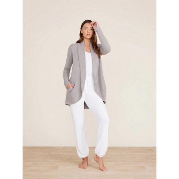 💕BAREFOOT DREAMS💕 CozyChic Lite Circle Cardigan ~ Pewter Gray 2X NWT - Picture 9 of 16
